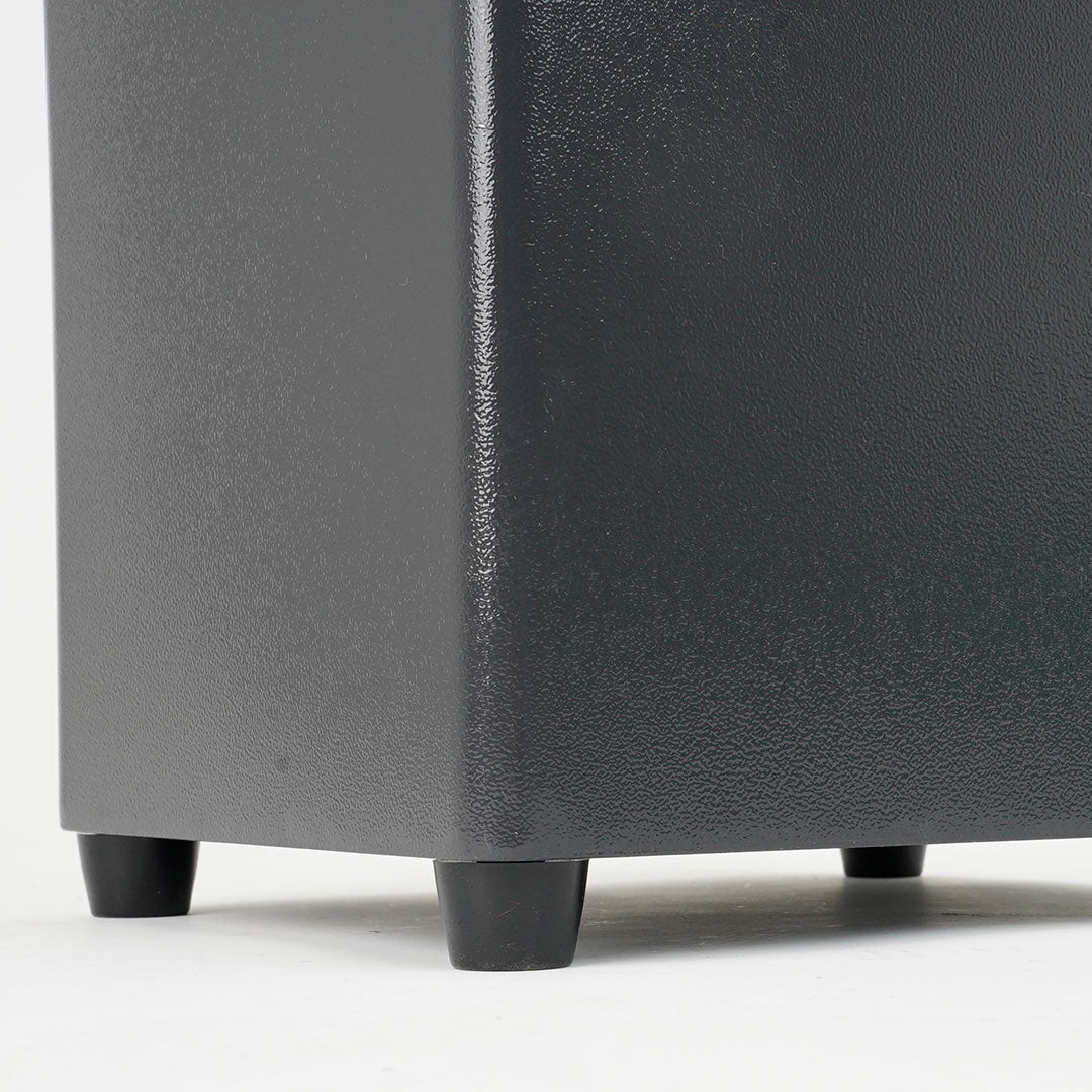 Cestino Gettacarte Posacenere 30x27x98 cm in Metallo Antracite