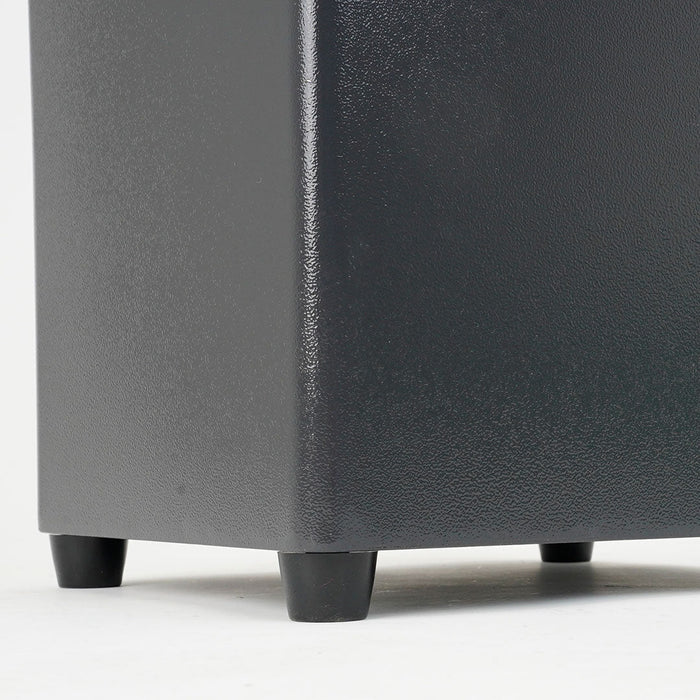 Cestino Gettacarte Posacenere 30x27x98 cm in Metallo Antracite