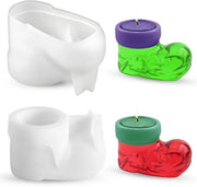 Set di candele in silicone - Forme per resina - Kit di 2 pezzi