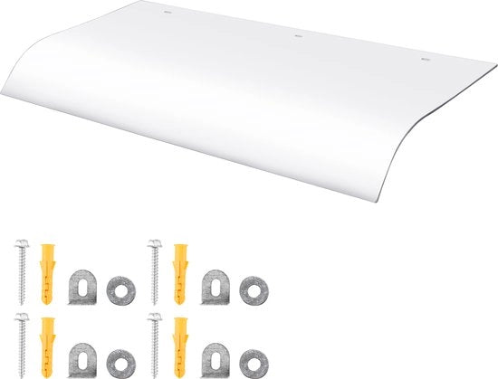 Velario trasparente e in poliestere 40x80 cm da installare a incasso inferiore