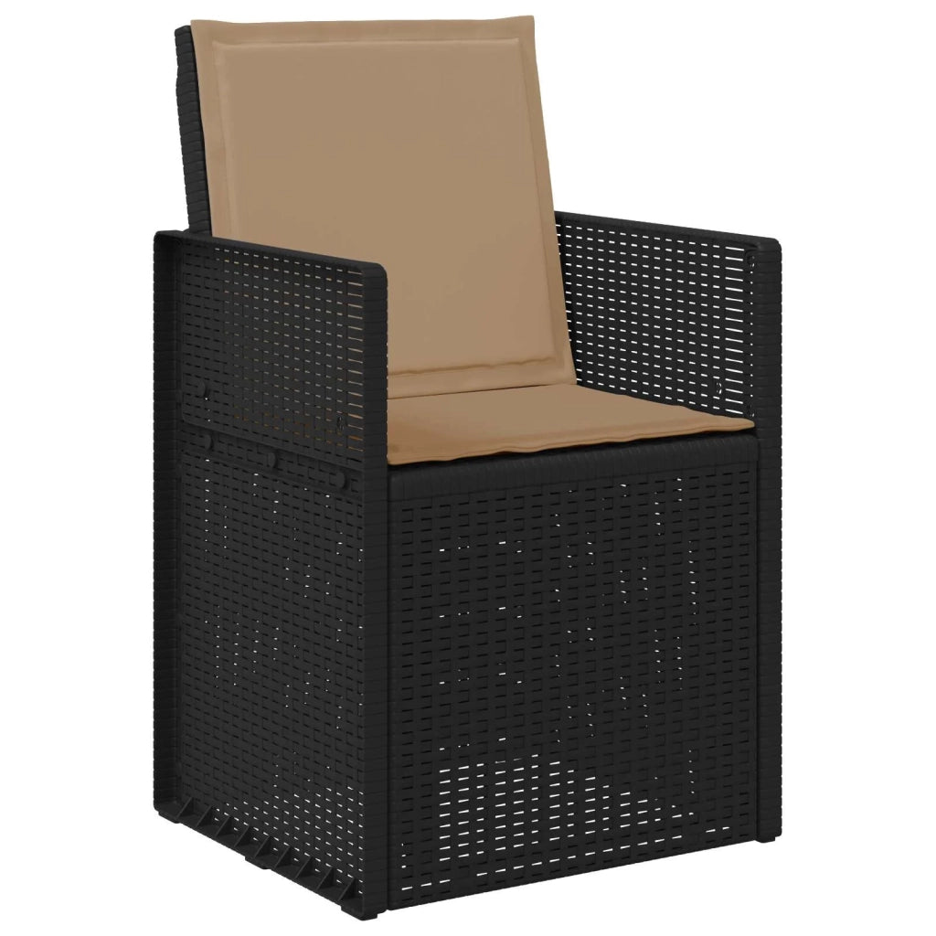 Set da Pranzo per Giardino 7 pcs Antracite e Tortora PP