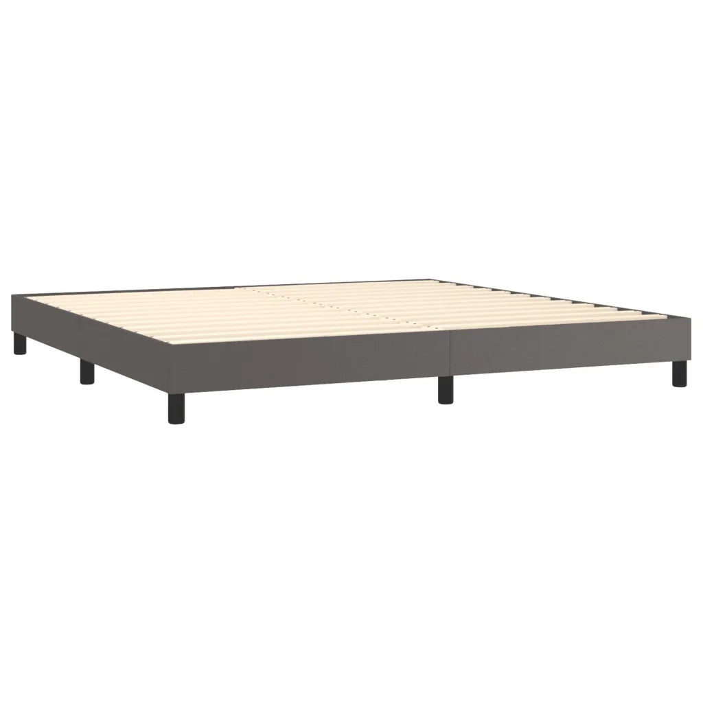 Struttura Letto a Rete a Molle Grigio 200x200 cm in Similpelle 3120722