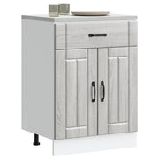 vidaXL Base da Cucina Lucca Grigio Sonoma in Legno Multistrato
