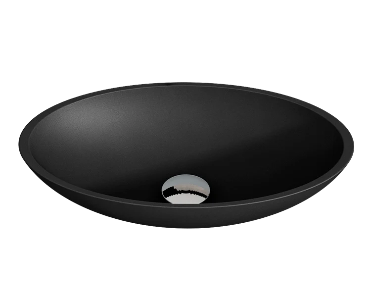 Lavabo da appoggio Solid Surface ALTEA - nero
