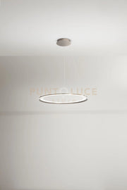 Sospensione in alluminio colore grigio Edge biemissione LED 86W 3000K CRI?83 220-240V 50/60Hz 6020Lm