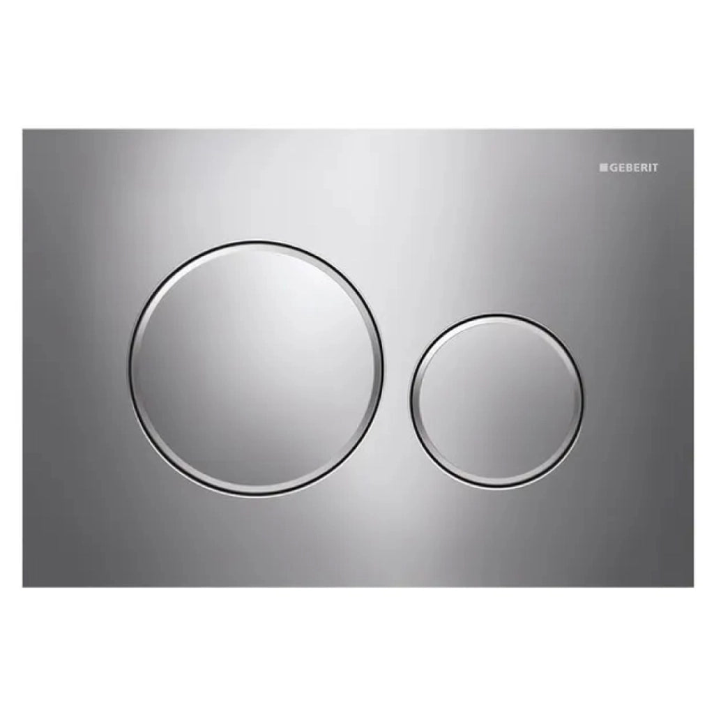 PLACCA 2 TASTI MODELLO SIGMA 20 CROMATO/SATINATO/CROMATO   GEBERIT