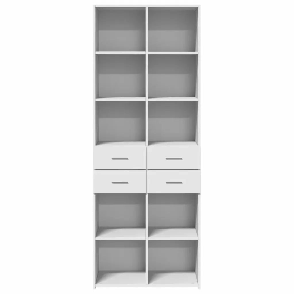 Credenza Bianca 70x42,5x185 cm in Legno Multistrato 3281462