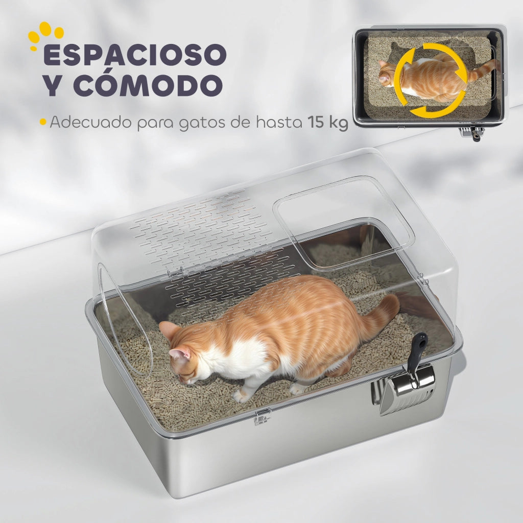 Arenero per Gatti in Acciaio Inossidabile ¨C zephmum ¨C XL