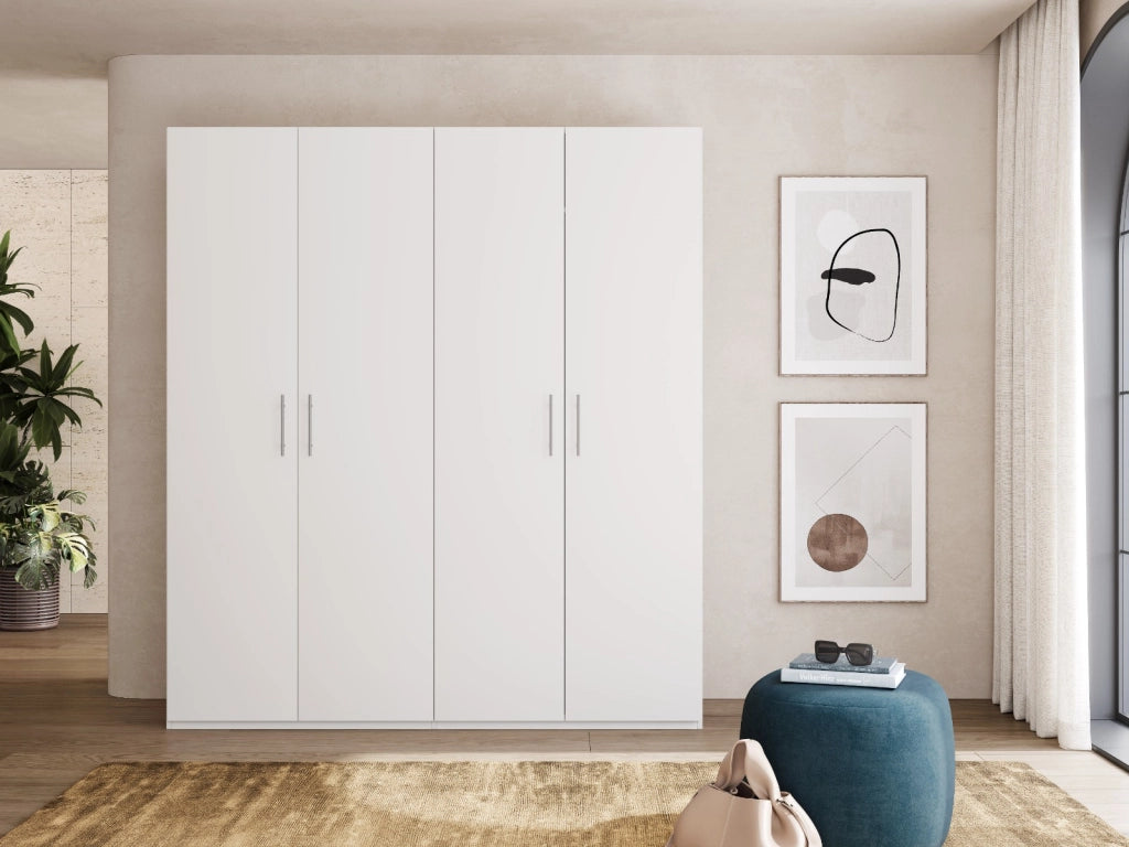 ARMADIO SWIFT 4 ANTE BATTENTI BIANCO H.202