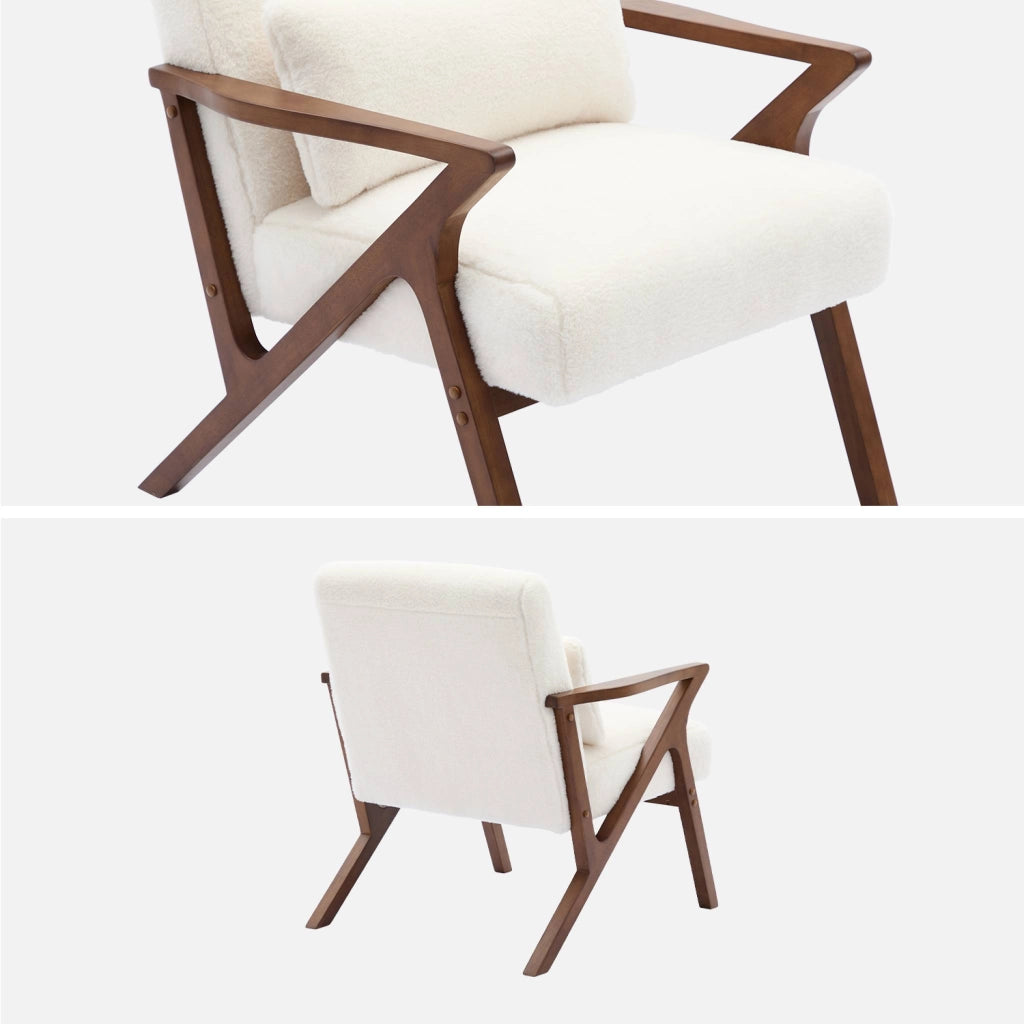 Poltrona scandinava in legno di hevea