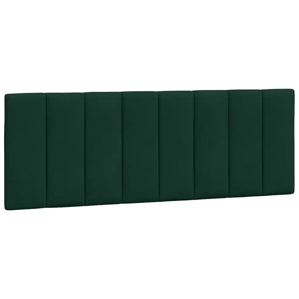 Cuscino Testiera Hanko Verde Scuro 140 cm in Velluto CFW4217462