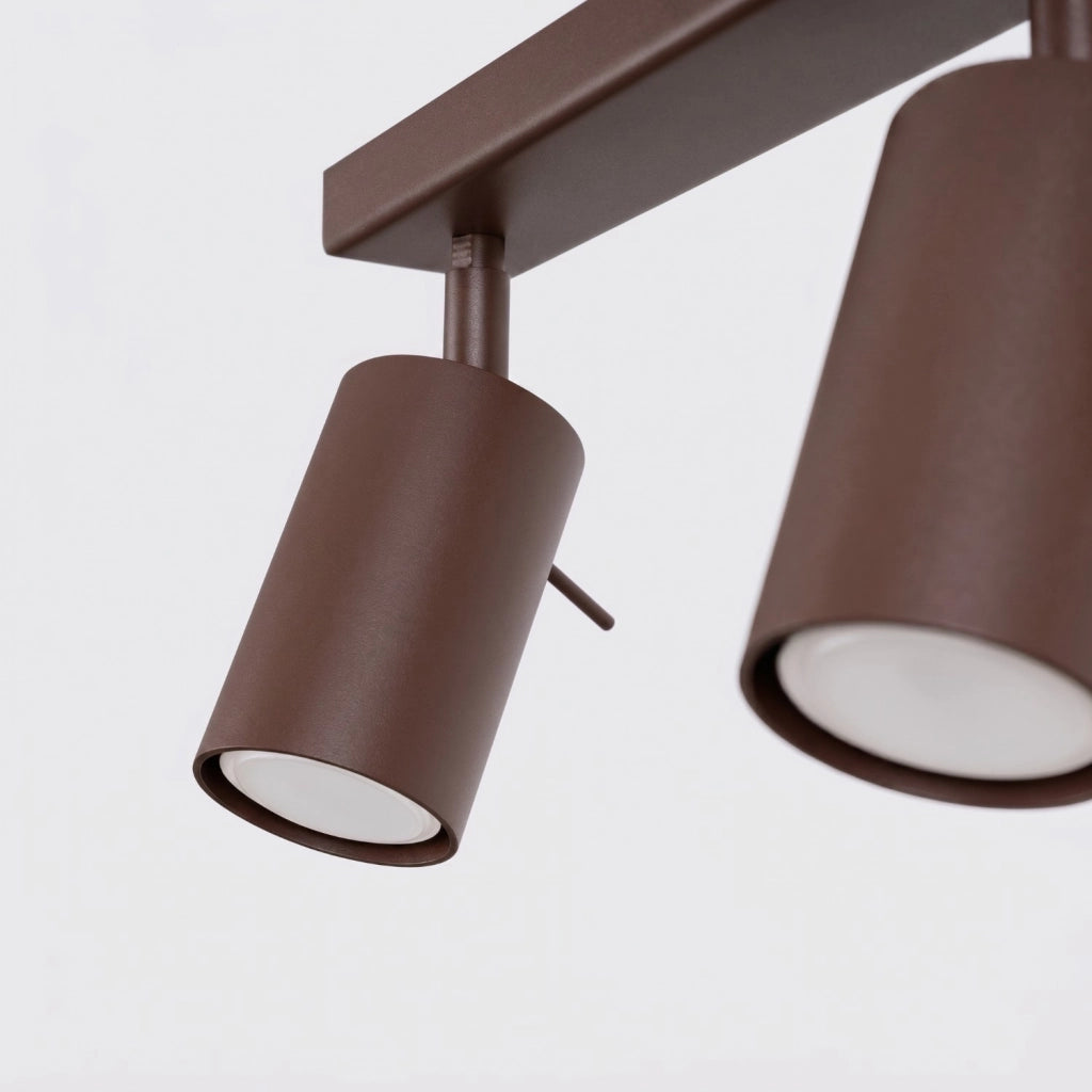 Plafoniera RING 3L marrone