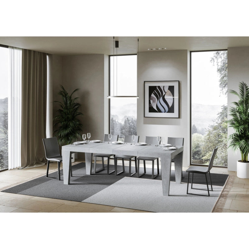 Tavolo allungabile 140/400x90 cm Spimbo Premium - Cemento