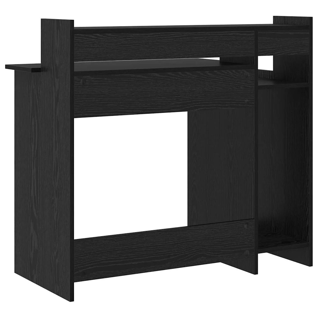 vidaXL Scrivania Rovere nero 97 x 45 x 90 cm Legno multistrato
