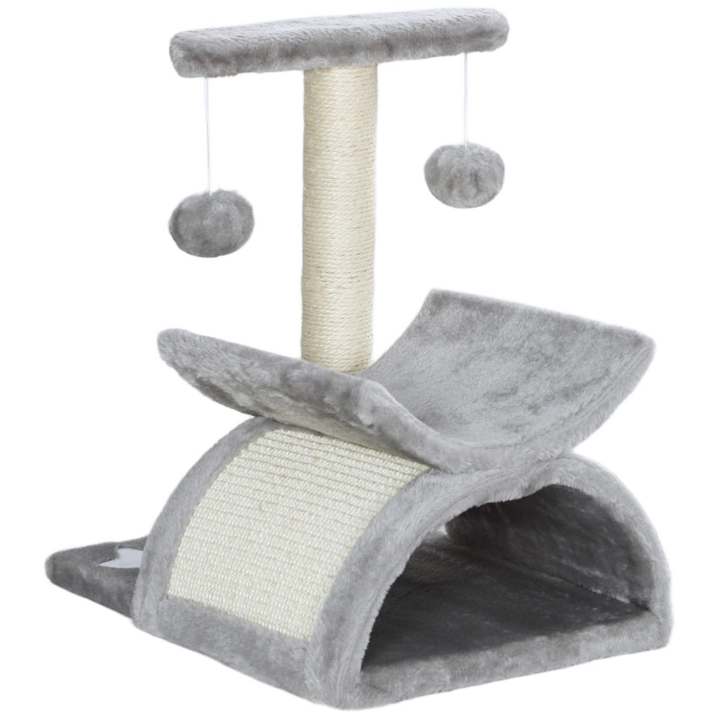Torre per Gatti con Poste Rascatore ¨C zephmum ¨C Grigio 40x30x43 cm