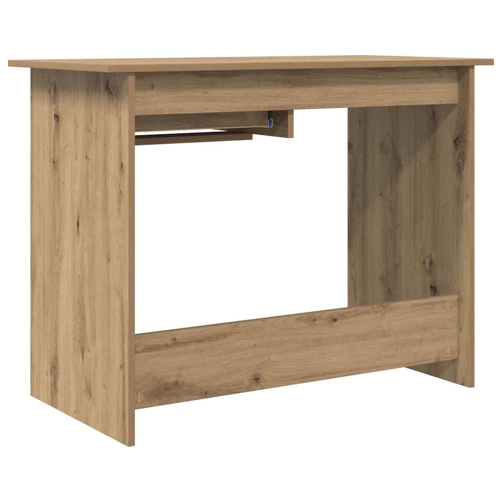 vidaXL Scrivania rovere artigianale 100 x 50 x 76 cm Legno multistrato