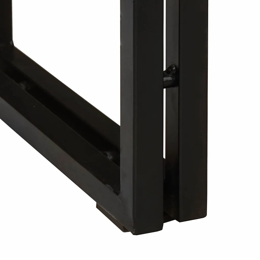 Tavolo consolle con lo scaffale Marrone Legno di mango massello 4104739