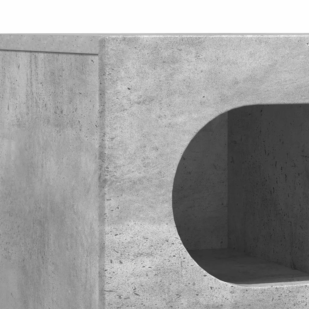 Mobile TV Grigio cemento 100 x 35 x 40 cm Legno multistrato 891267
