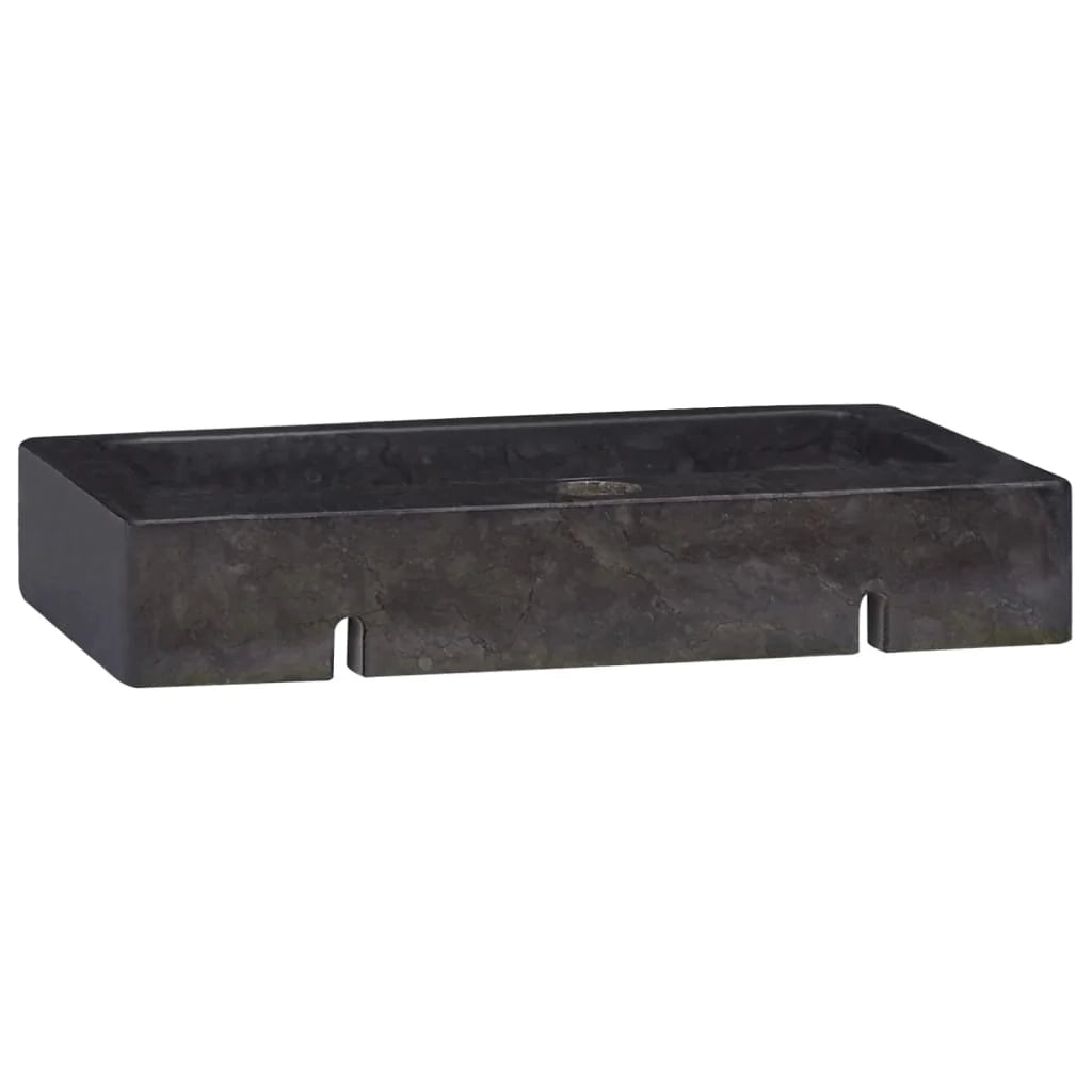Lavandino da bagno lavabo da appoggio lavabo da WC lavabo da bagno lavabo da interno 38 x 24 cm marmo nero 02_0002831