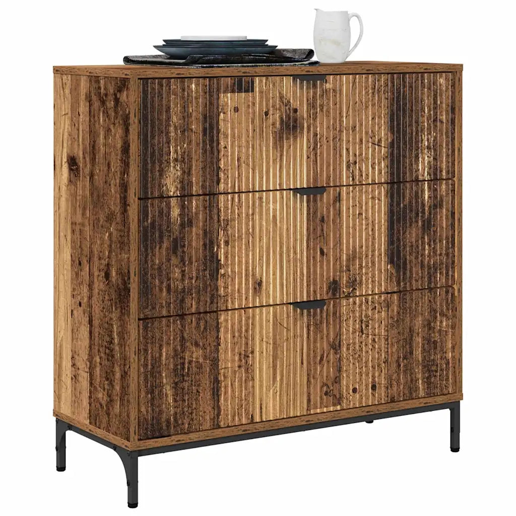 Credenza-Buffet-Armadio da cucina Legno vecchio 79.5 x 33 x 82 cm Legno multistrato