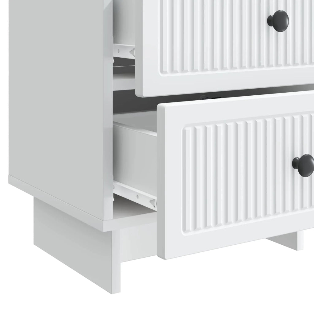 Armadio da Notte con cassetto Bianco 43 x 34,5 x 47,5 cm 893835
