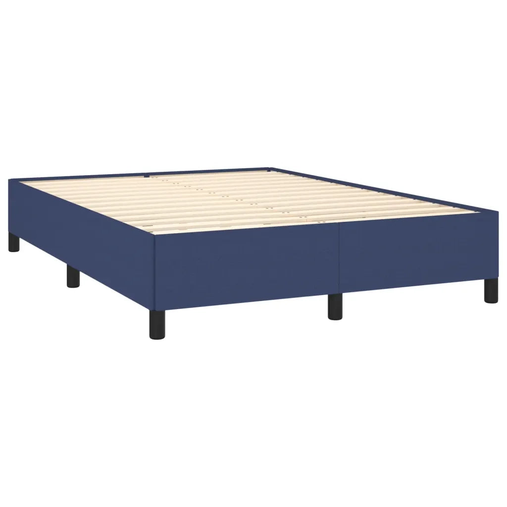 Giroletto a Molle con Materasso Blu 140x200 cm in Tessuto 3128051