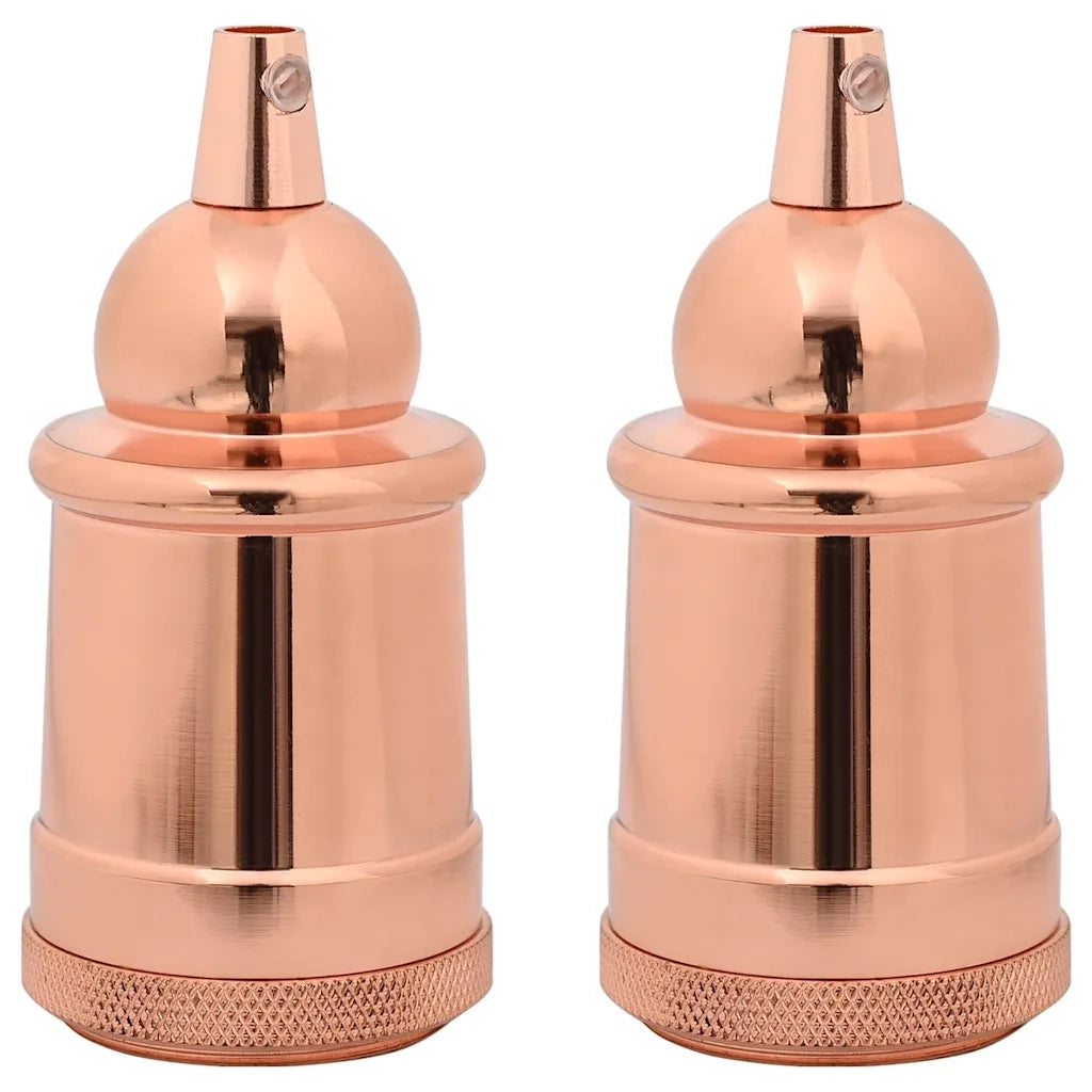 Portalampada 2 pz Oro Rosa E27 4106541