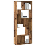Libreria-Scaffale per Libri-Mobile di Stoccaggio Legno Antico 67x24x161 cm in Truciolato