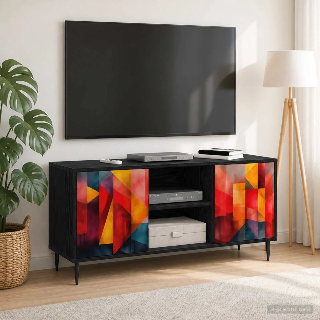 Mobile TV HEESCH 102 x 33 x 51 cm Rovere Nero 8007058