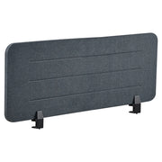 Pannello divisorio Grigio Scuro Copertura in tessuto 120 x 40 cm Schermo acustico Morsetti di montaggio modulari Casa Ufficio