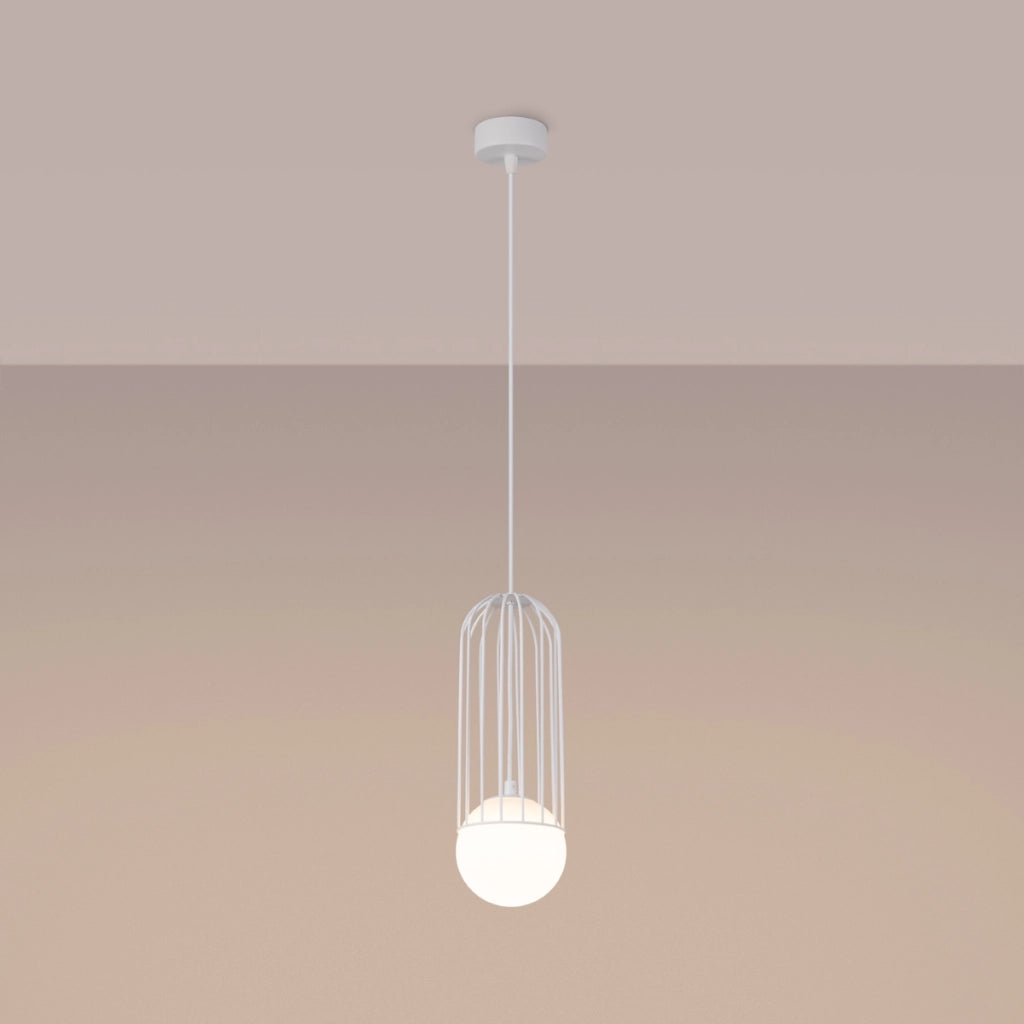Lampada a sospensione BRINA 1 bianco