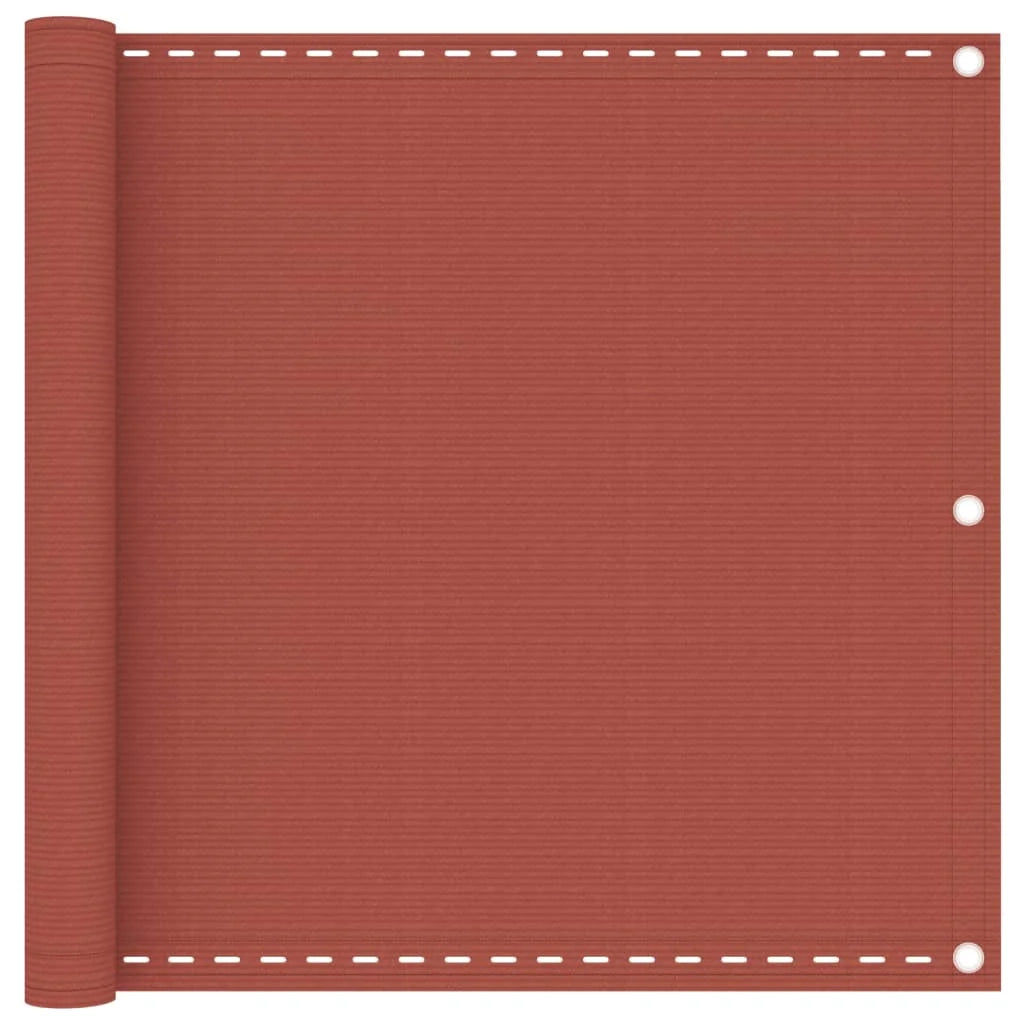 Schermo per balcone schermo per la privacy 90 x 600 cm HDPE terracotta 02_0010420
