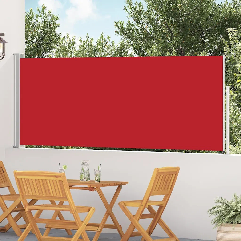 Tenda Laterale Retrattile per Patio 120x500 cm Rossa cod mxl 21058