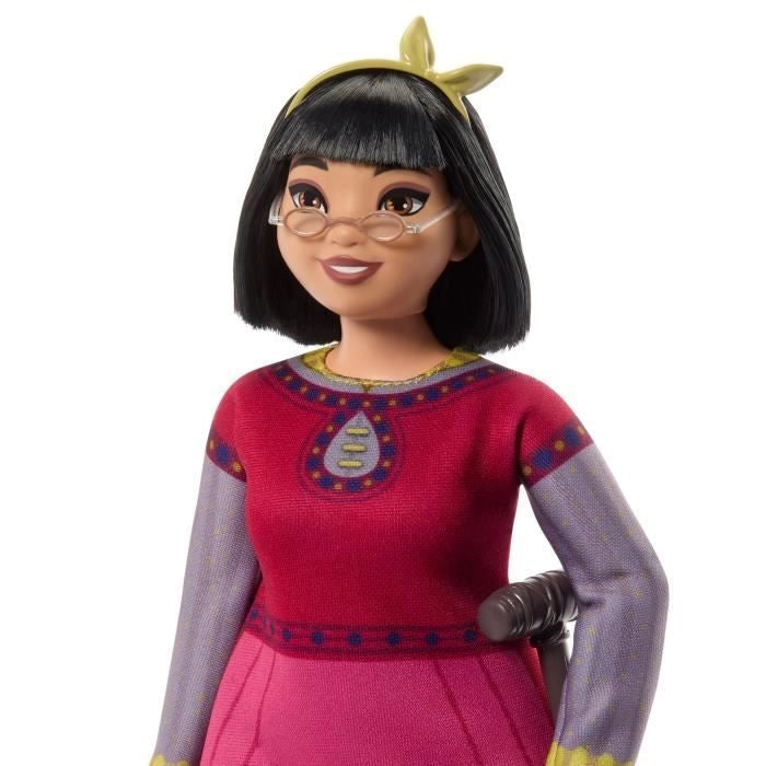 Bambola fashion Disney - MATTEL - D-XIN DOLL - Vestito rosso - 7 punti di articolazione