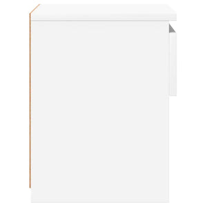 Comodini 2 pz Bianco Lucido 40x30x39 cm in Truciolato cod mxl 49296