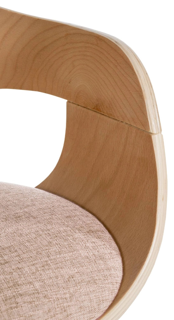 Sedia Kingston in Tessuto Natura/crema