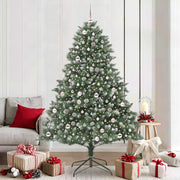 Albero di Natale artificiale con 300 LED Verde 210 cm 3395247