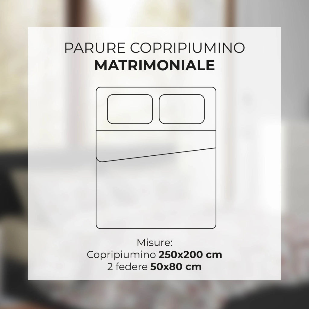 Copripiumino Matrimoniale No Stiro Sacco e Federe Effetto Raso Parure Microfibra Morbida Anallergica Mano Pesca  Bear - Matrimoniale