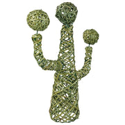Decoro midollino verde cactus 28x28x65h cm