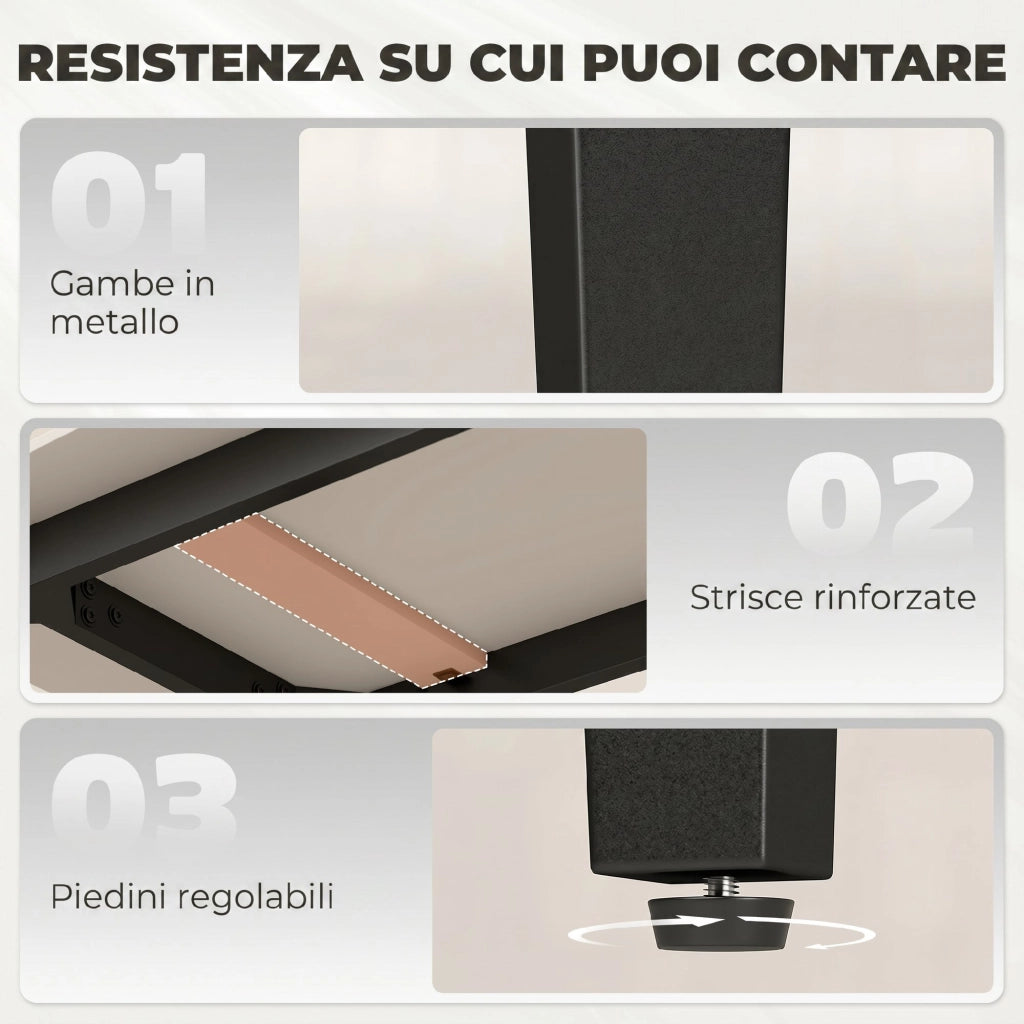 Tavolo da Pranzo Moderno ¨C zephmum ¨C Pietra Sinterizzata, Marrone, 130x70 cm