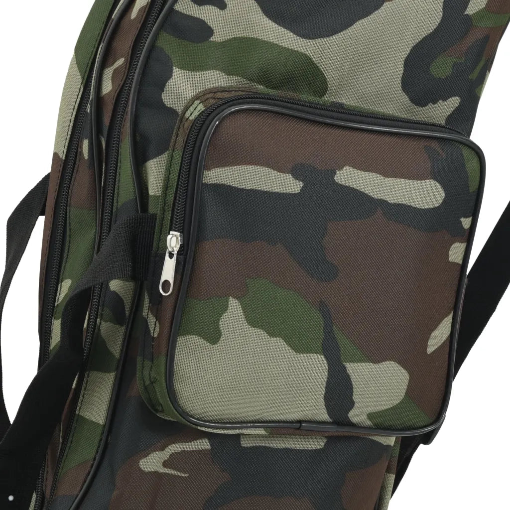 Borsa per Canna da Pesca Verde Mimetico 150 cm Tessuto Oxford 4009994