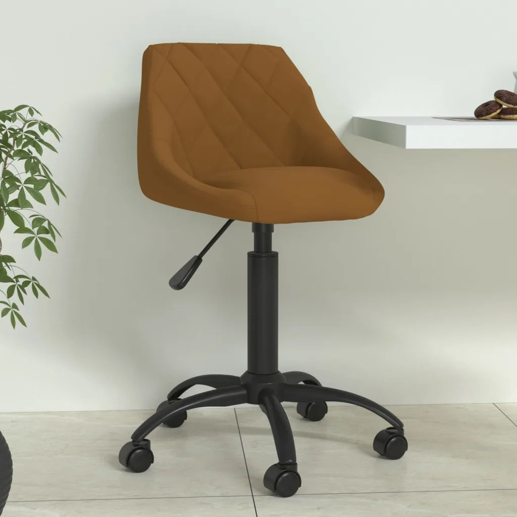 Sedia da Pranzo | Sedie da cucina Marrone in Velluto