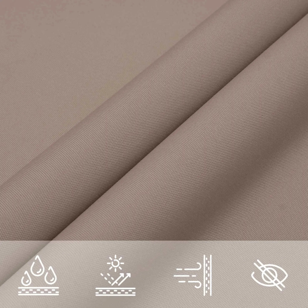 Vela da ombra solare Tortora 6 x 2,5 m 100% Poliestere Oxford