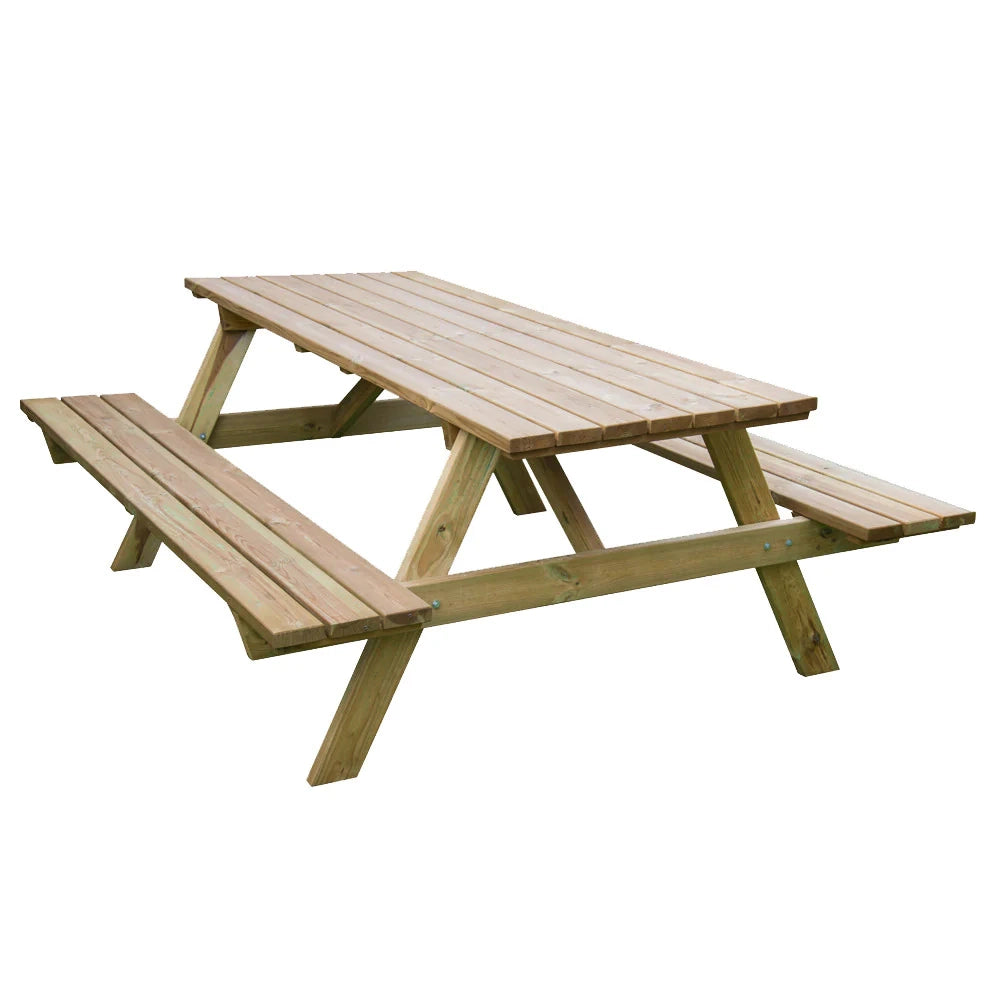 Tavolo da picnic in legno con 2 panche ? 180x70x71 cm ? Pino impregnato