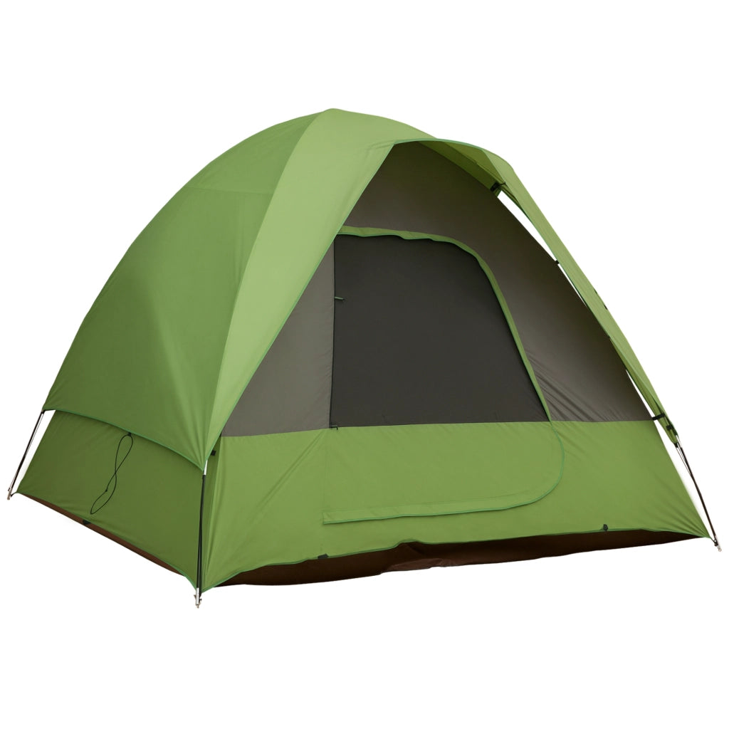 Tenda da campeggio 4-5 persone ¨C Zephmum ¨C Verde, Poliestere fibra di vetro, 300x300x230 cm