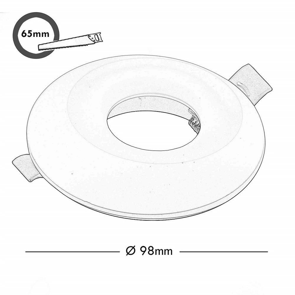 Trade Shop - Faretto Led Smart Incasso 65mm Led 5w Gu10 Intelligente Wifi Rgb Cct Alexa Google -