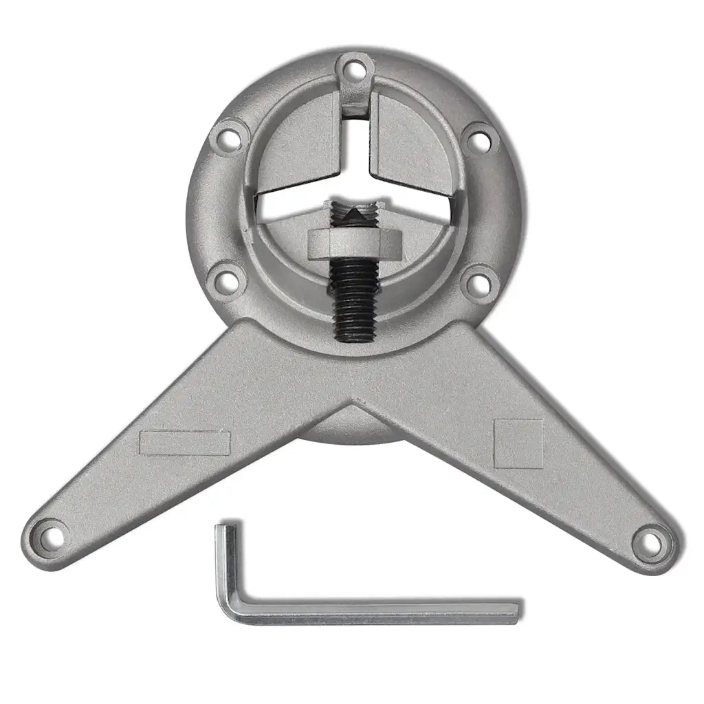 Set Gambe Tavolo 4 pz in Nickel Spazzolato Regolabili 710 mm 242136