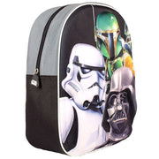 Trade Shop - Zaino Zainetto Asilo Star Wars 3d Effetto Rilievo  25 X 10 X 31 Cm Scuola -