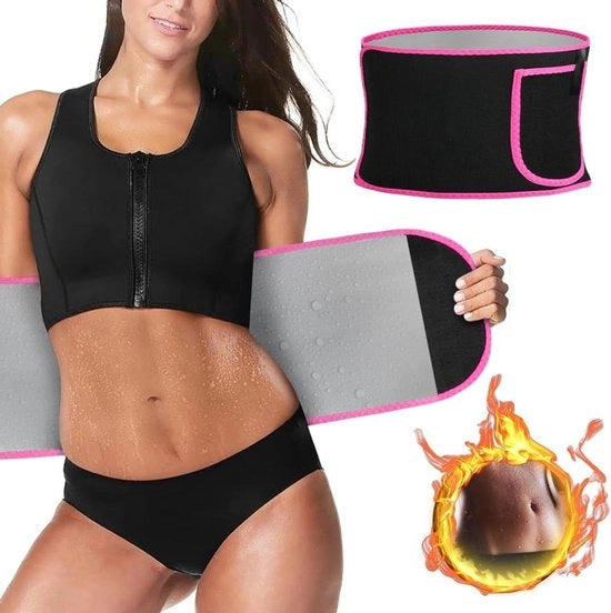 Allenatore per Perdita di Peso Trimmer Adattabile Cintura di Sudorazione Effetto Sauna Bruciatore di Grassi Esercizio Cintura di Supporto Lombaro Cintura di Perdita di Peso Body Shaper - Unisex