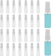 Set di 30 flaconi spray con spray a sfera di 20ml - Mini flaconi per pulizia, profumi, oli essenziali - Progettati anti-leak - Ideali per uso in viaggio.